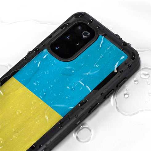 Ukraine Flag Distressed Galaxy S20 Plus Waterproof Case